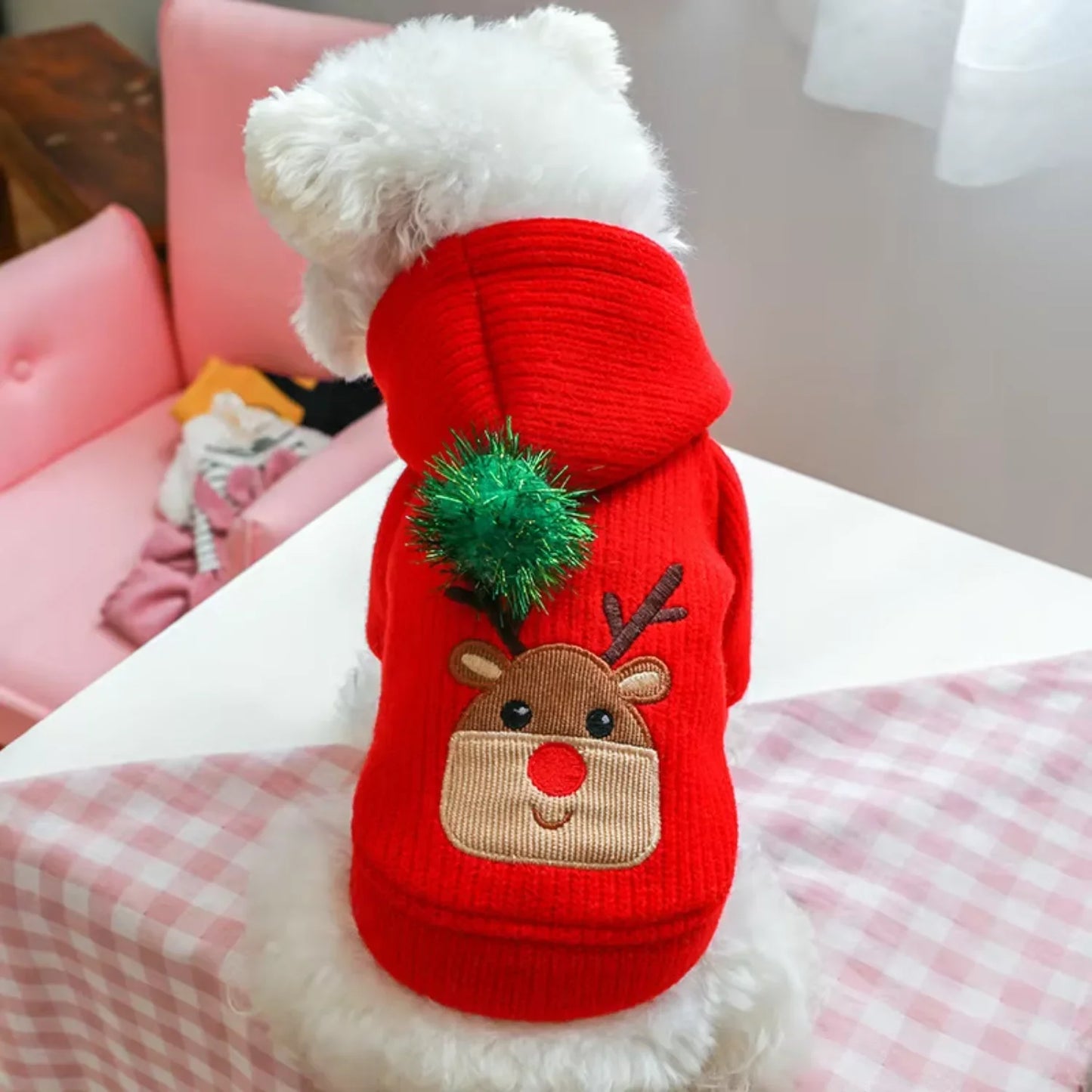 Pet Skirt Dress Warm Winter Christmas Small Dog Clothes