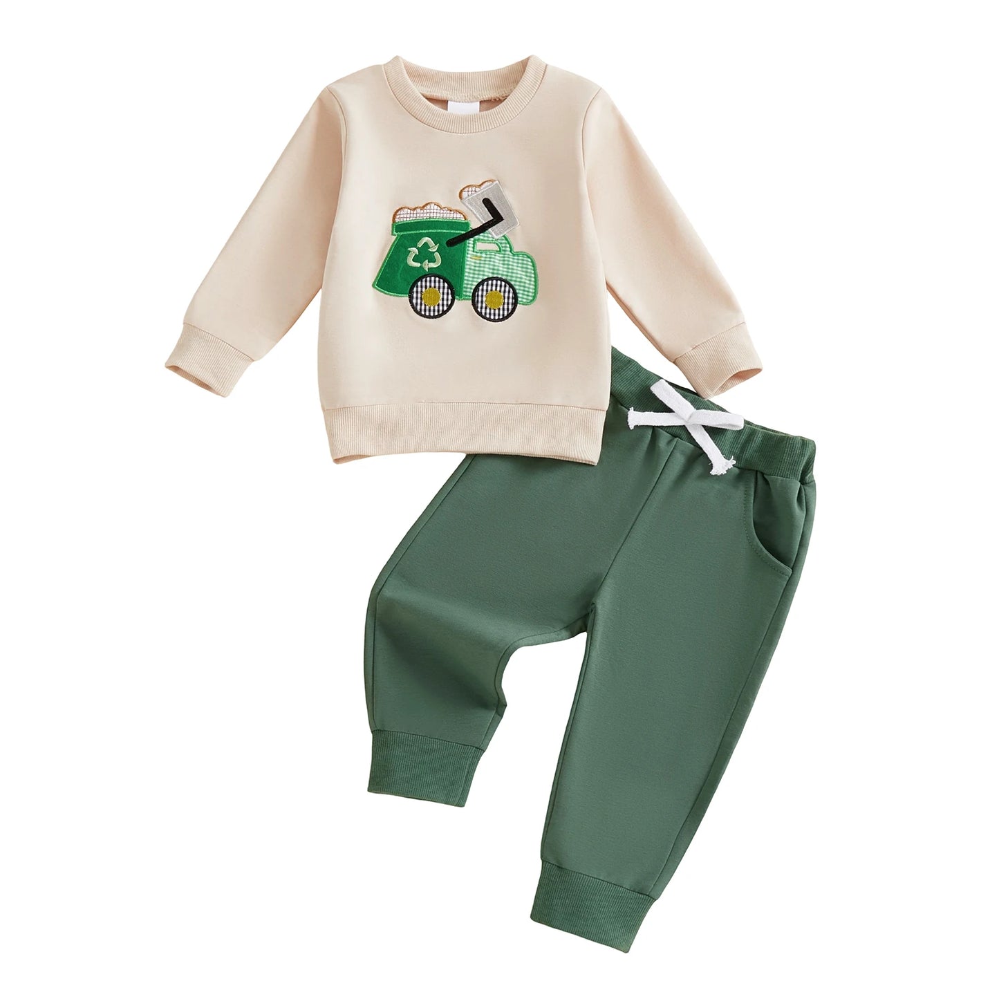 Toddler Girl 2Pcs Winter Outfit Long Sleeve Unicorn Embroidery Hoodie Leggings Set Cozy Clothes for Cold Days