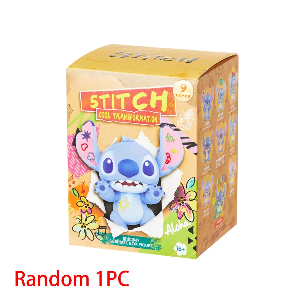 MINISO Disney Stitch Versatile Cool Series Blind Box Handmade Cartoon Character Surprise Blind Box Model Birthday Gift Random1PC