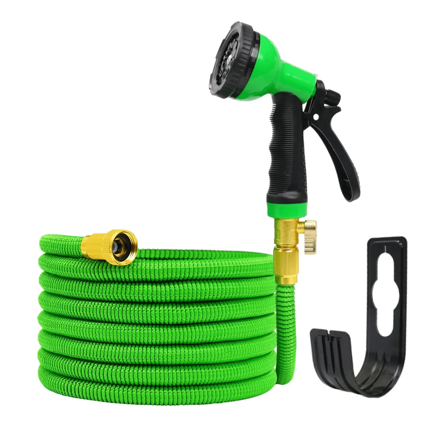GardenJoy 50-100FT Expandable Garden Hose with Holder &10 Spray Nozzle 3/4 inch Flexible water hose Home Garden Watering Hose
