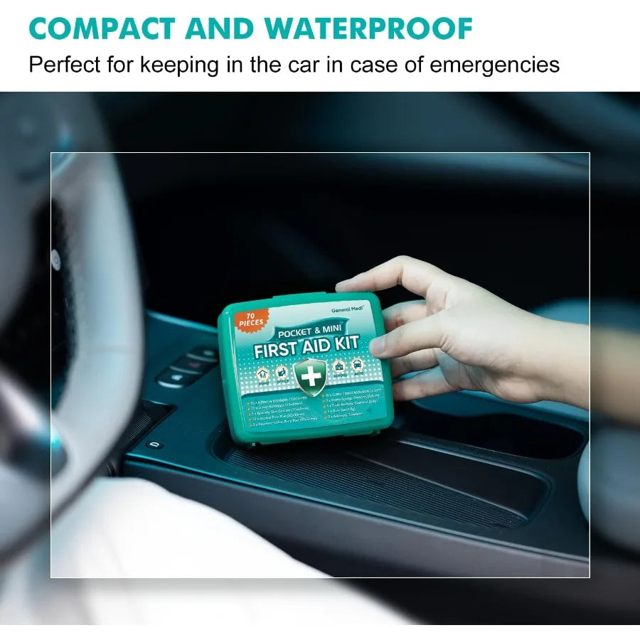 General Medi 420 Piece First Aid Kit with 6 Individual Boxes of 70 Items Each Premium Medical Supplies Ideal for Travel Home Of