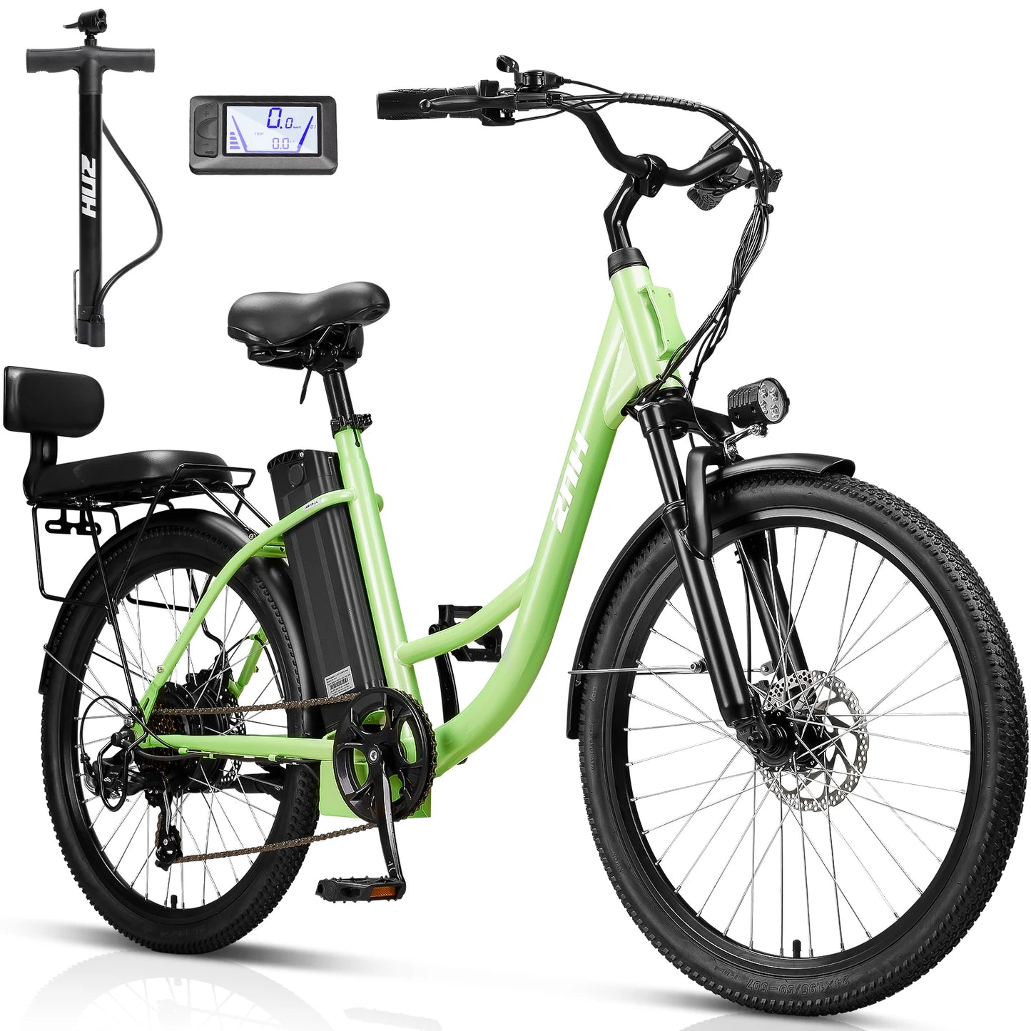 Electric Bicycle for Adults, 750W Motor,48V 13Ah Battery,20MPH 50 Miles Electric Bike,24Inch Tire E-bike