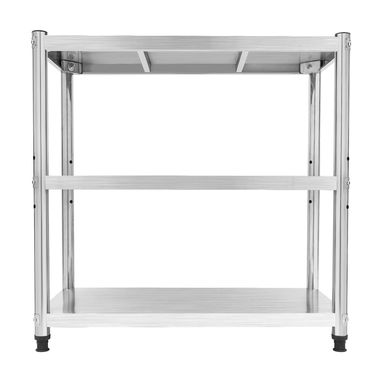 80×40×80cm 3 Layers Adjustable Stainless Steel Stand 201 Stainless Steel Shelf Space-saving Storage Metal Shelf for kitchens