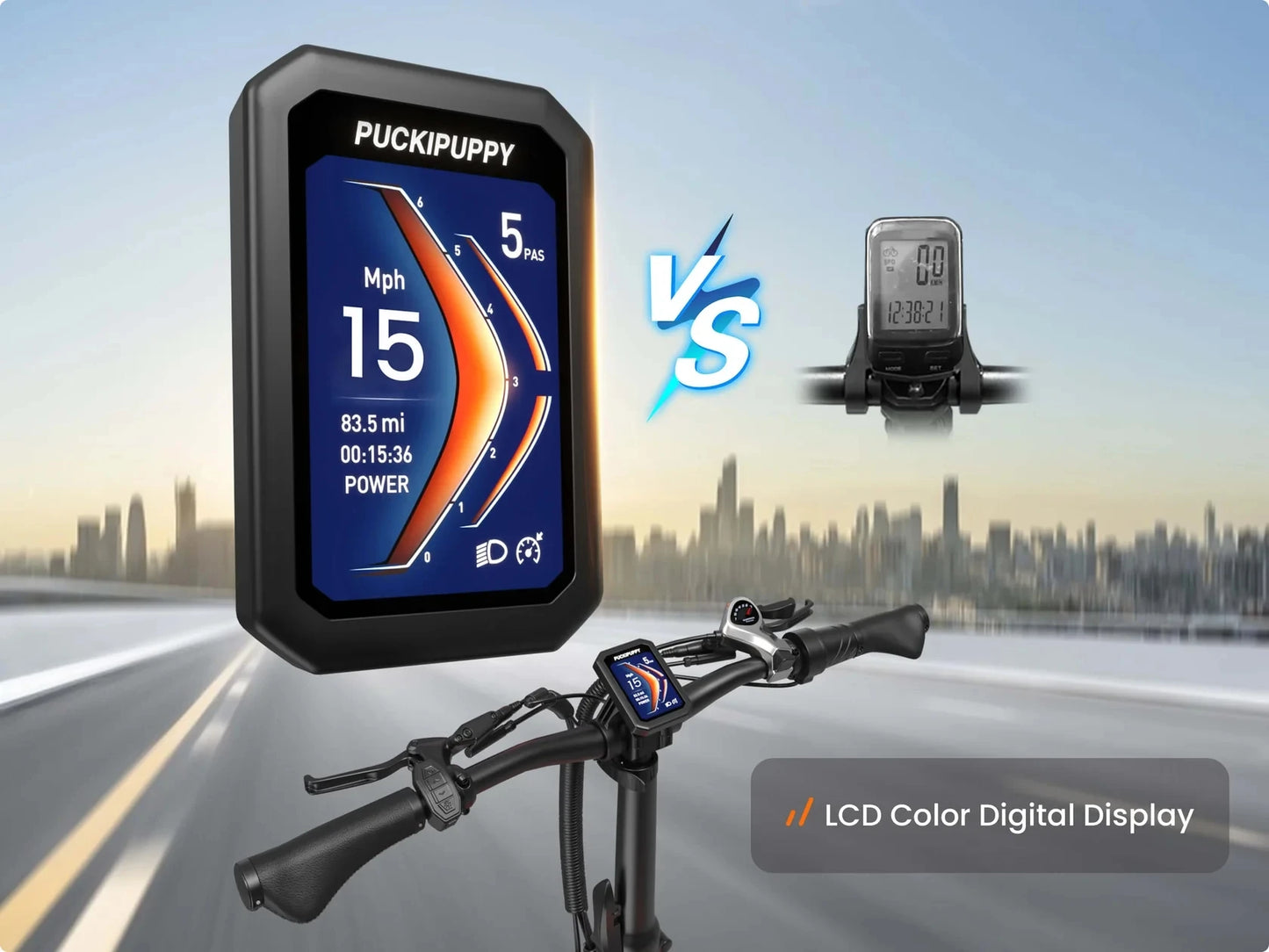 PUCKIPUPPY Husky Electric Trike for Adult 960W Peak Motor 60 Miles Range Pickup Class Tricycle 500 Lbs Load Electric Trike