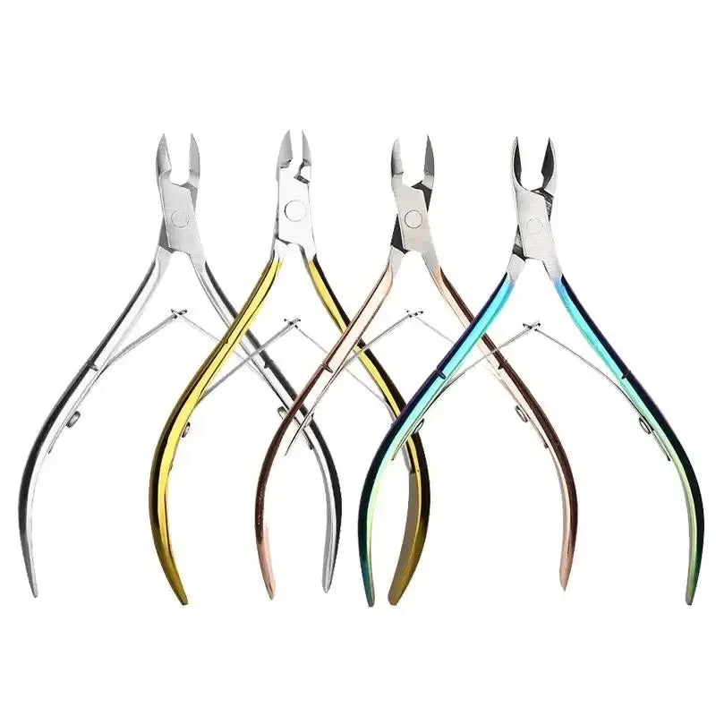 Stainless Steel Nail Cuticle Scissors Manicure Nipper Clipper Dead Skin Remover Cutter Tweezer Pedicure Trim Eagle Beak Pliers