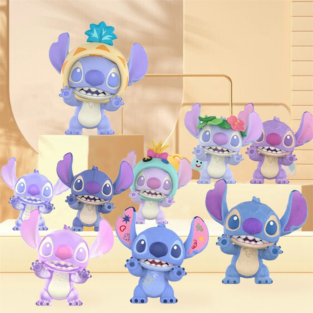 MINISO Disney Stitch Versatile Cool Series Blind Box Handmade Cartoon Character Surprise Blind Box Model Birthday Gift Random1PC