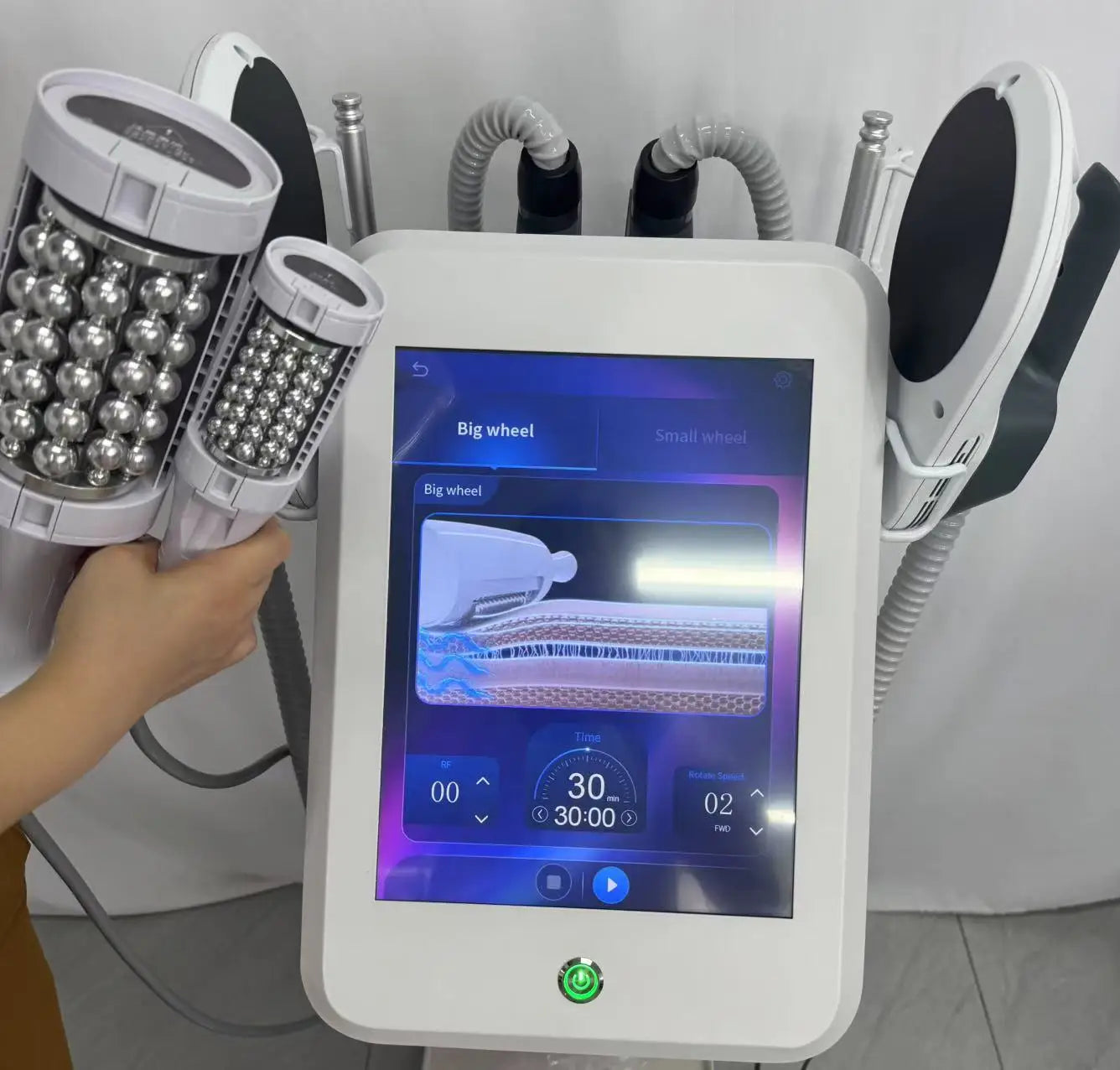 Newest Vacuum Inner Ball Roller 360 Degree Rolling Cellulite Massage Weights Loss Machine Body Muscle body slimming fat removal