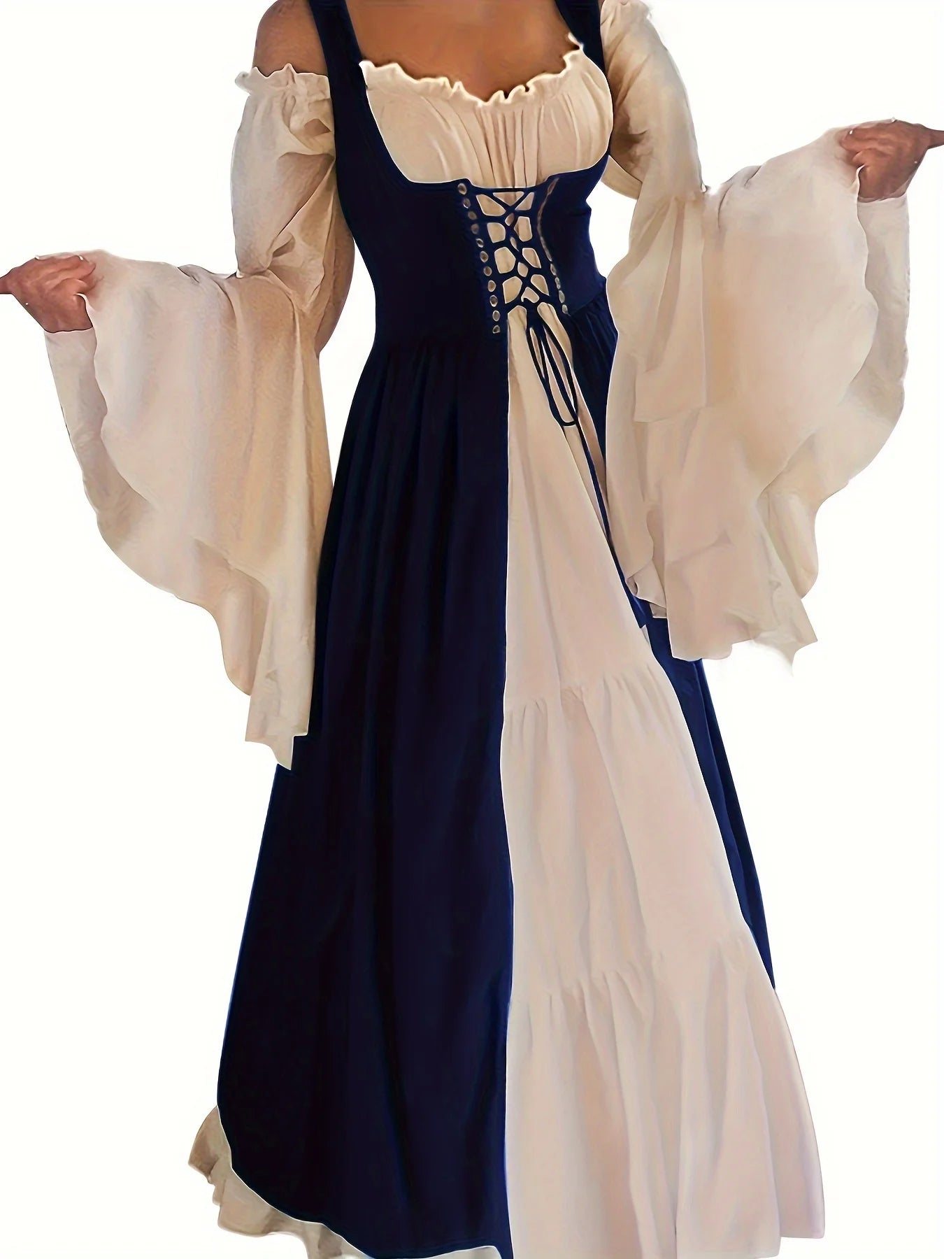 Womens's Medieval Renaissance Costume Cosplay Over Dress