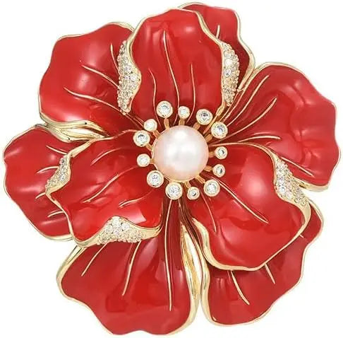 Floral Series Brooch Pins For Women Fashion Costume Pearl Flower Designer Broach & Pins Jewelry Christmas Gift