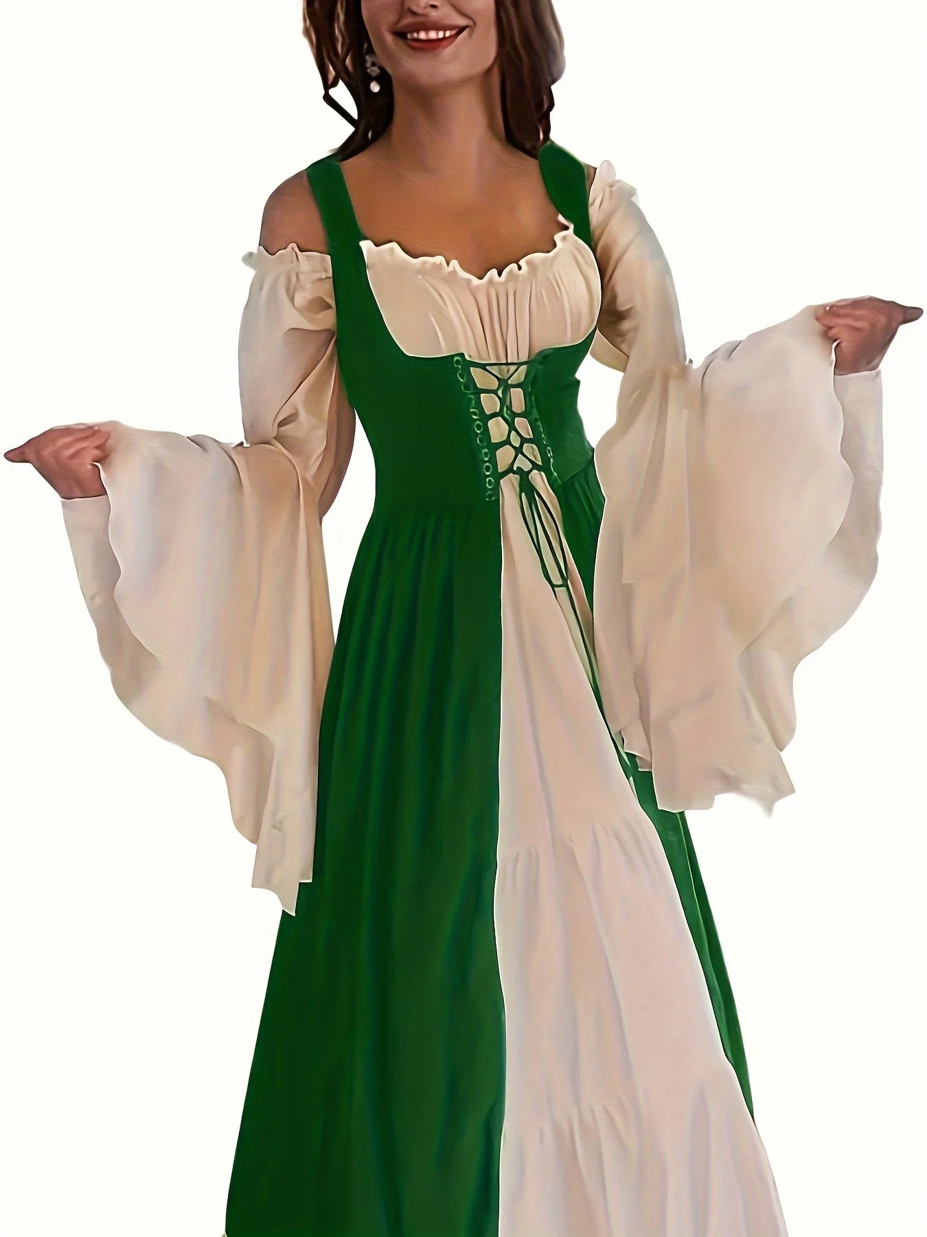 Womens's Medieval Renaissance Costume Cosplay Over Dress