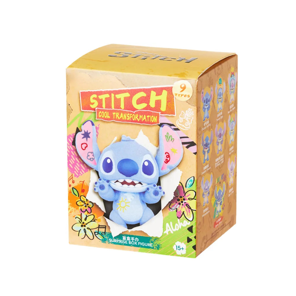 MINISO Disney Stitch Versatile Cool Series Blind Box Handmade Cartoon Character Surprise Blind Box Model Birthday Gift Random1PC