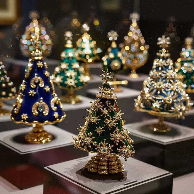 Women Men Luxury Crystal Christmas Tree Pearl Brooch Jewelry Classic Vintage Unisex Party Banquet Pin New Yearl Gift