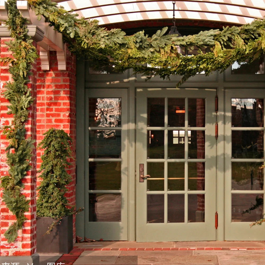 6/9 Ft Christmas Garland Real Touch Artificial Greenery Garland Winter Pine Garland for Table Mantle Wall Indoor Outdoor