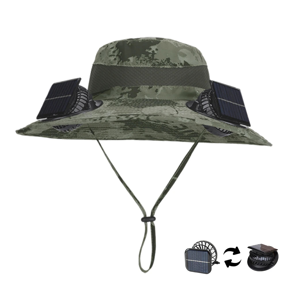 Sunshade Fishing Hat Quick-Dry Large Edge Cooling Hat 3 Modes Outdoor Drawstring Fishing Hat for Outdoor Riding Hiking Fishing