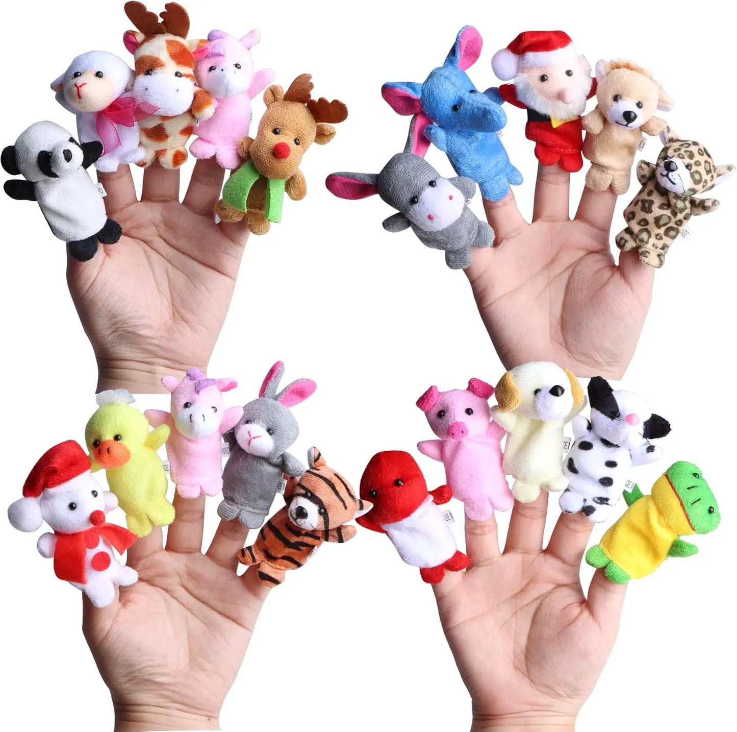 JOYFY Christmas Advent Calendar 2025 with Finger Puppets 24 Days Christmas Countdown Toy for Girls Kids Xms Party Favors Gift
