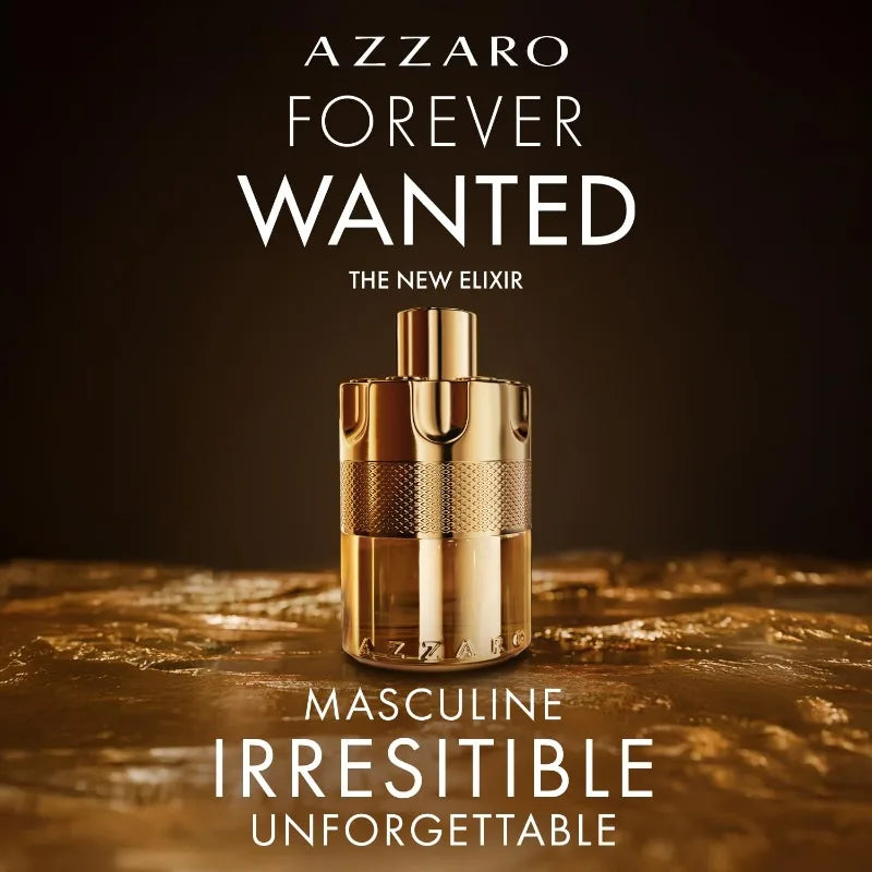Azzaro Forever Wanted Elixir Parfum Homme Spray 100ml French Luxury Original Perfumes Lasting Leather Pheromones Perfume Cologne