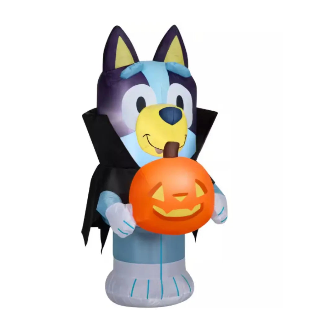 Halloween Airblown Inflatable-Bluey in Vampire Costume-SM-Bluey，as a vampire for a night of trick-or-treating