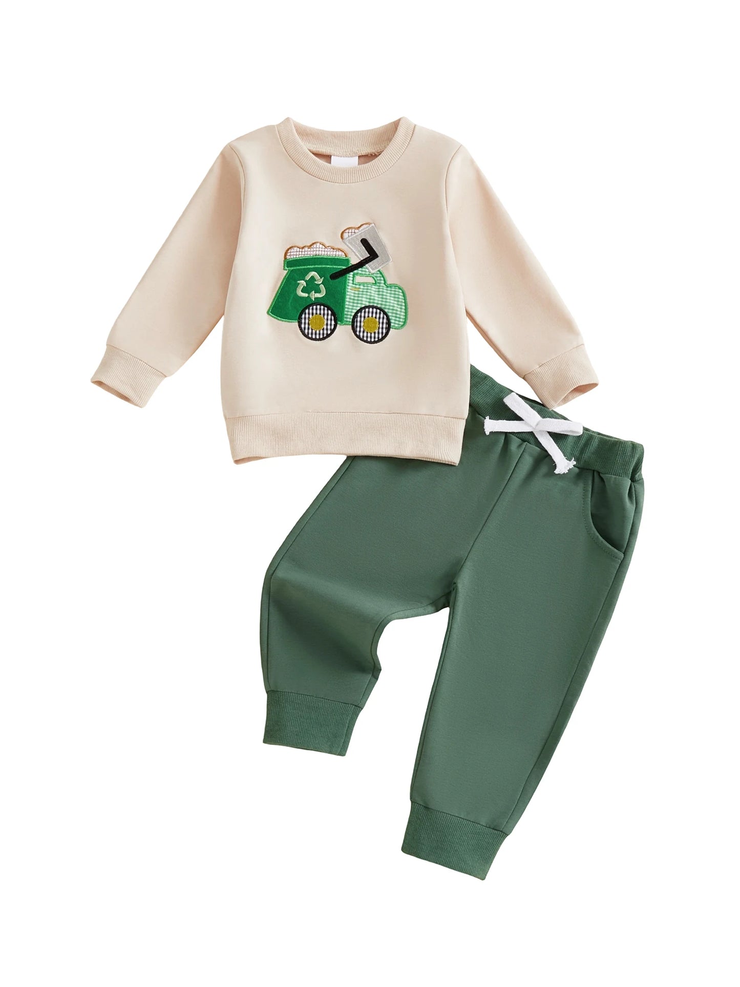 Toddler Girl 2Pcs Winter Outfit Long Sleeve Unicorn Embroidery Hoodie Leggings Set Cozy Clothes for Cold Days