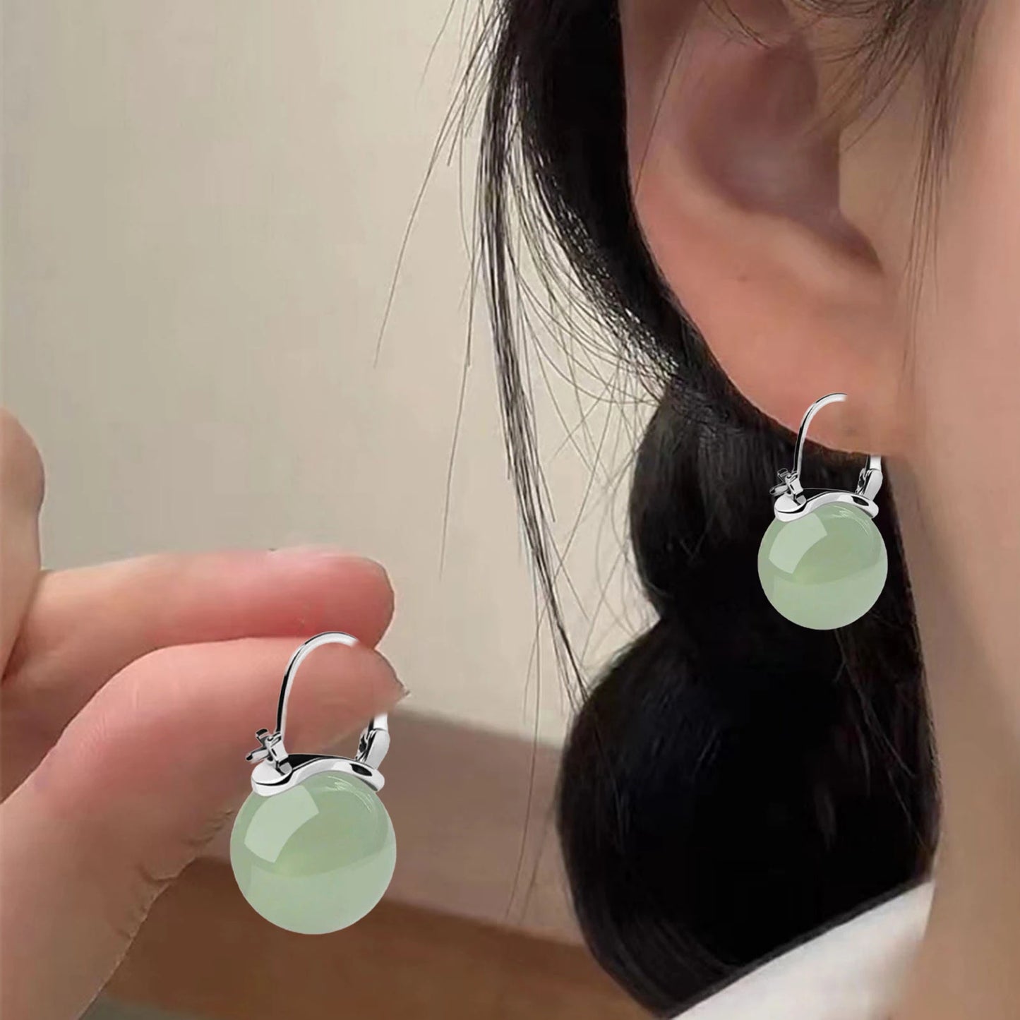 925 Sterling Silver Natural Kyanite Drop Earrings for Women Wedding Gifts Jewelry Vintage Hoop Earrings