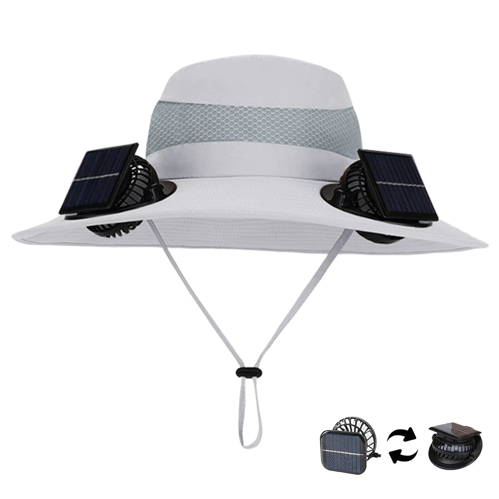 Sunshade Fishing Hat Quick-Dry Large Edge Cooling Hat 3 Modes Outdoor Drawstring Fishing Hat for Outdoor Riding Hiking Fishing