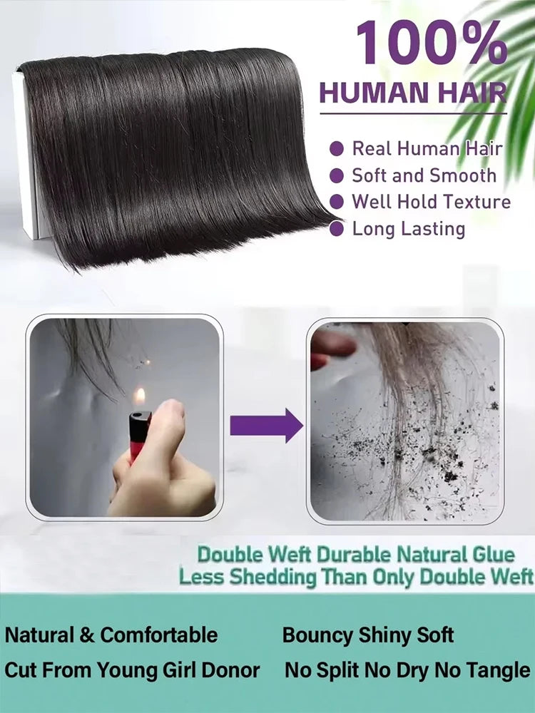 38 40 Inch Raw Straight Bundles 100% Human Hair 3 4 5 Bundle Brazilian Weave Virgin Raw Hair Human Hair Bundles Extensions Black