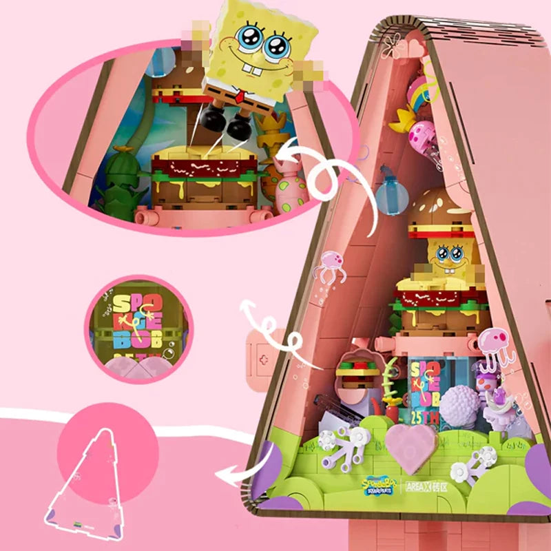 25th Anniversary Limited SpongeBob SquarePants Patrick Star Building Blocks Brick Toys Model Souvenir Ornaments Birthday Gift
