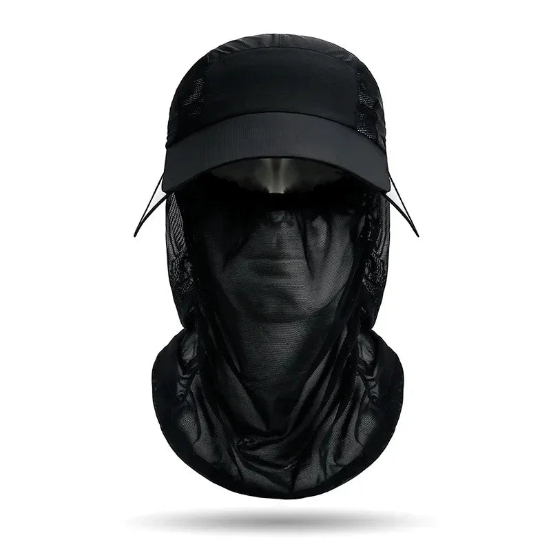 360 ° portable fishing sun hat, outdoor cycling and hiking sun protection, detachable and adjustable fishing equipment