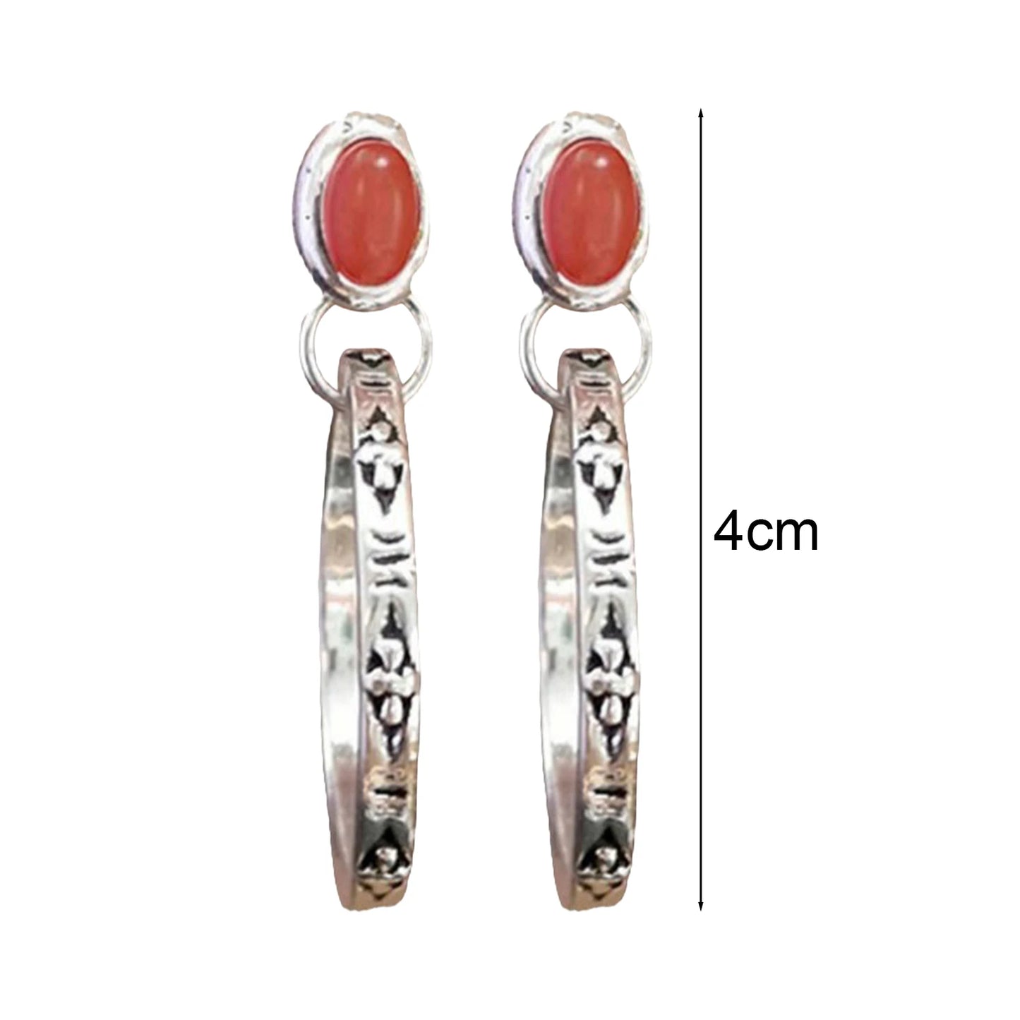 925 Sterling Silver Natural Kyanite Drop Earrings for Women Wedding Gifts Jewelry Vintage Hoop Earrings