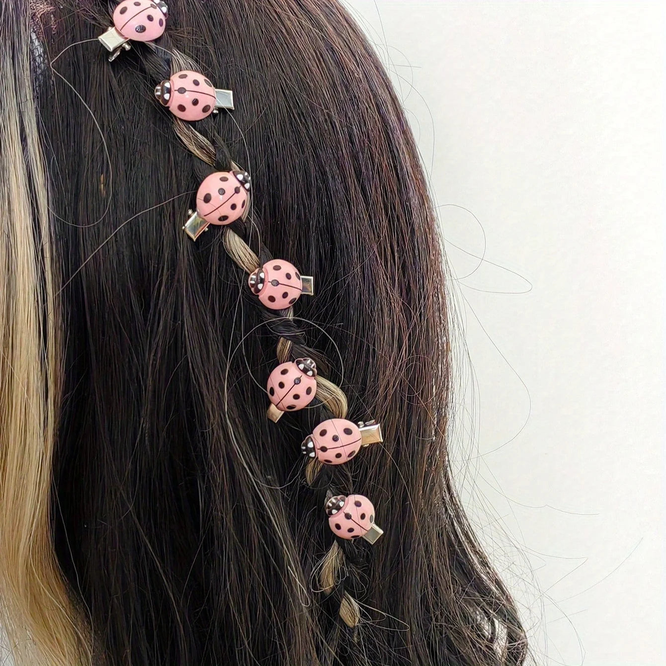 6pcs/set Ladybug Hair Clips, Red Hair Barrettes Non-Slip Hairpin Animal Hair Clips For Girls And Women, Girl Hair Accessories, I