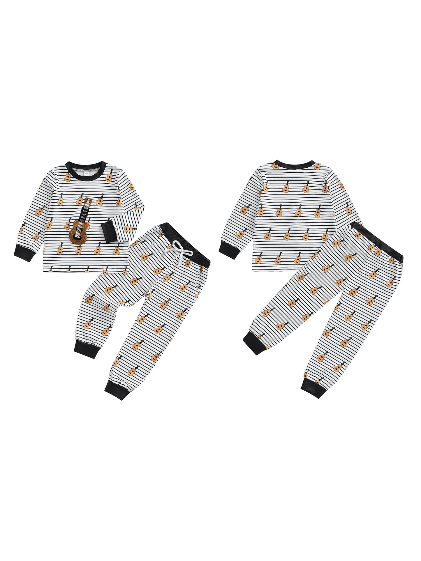 Adorable Baby Girl 2-Piece Winter Outfits with Cute Bear Print Hoodie and Pants Set Toddler Clothes for Cold Days