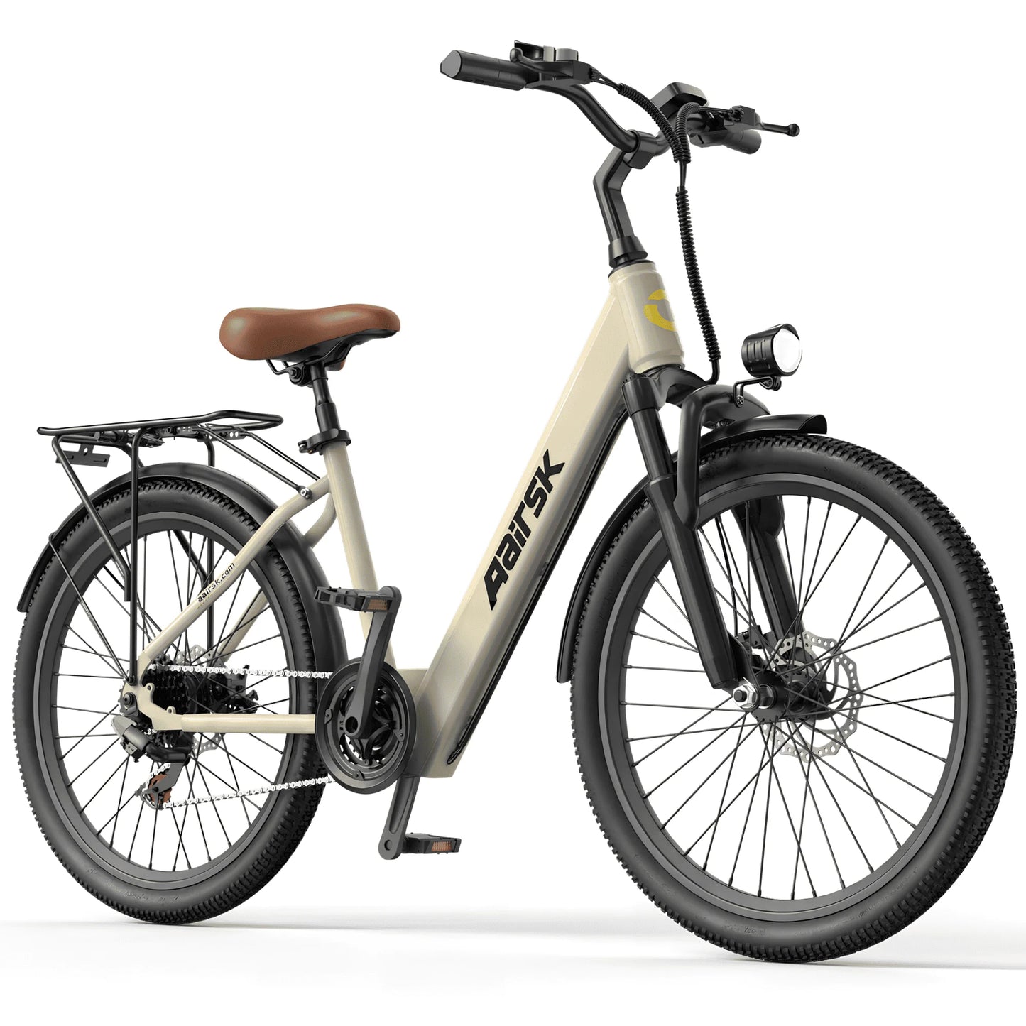 Electric Bike Adults Peak 750W 23MPH Commuting Electric Mountain Bike 36V Lithium Battery,7-Speed,24" Tire Front Fork Suspension