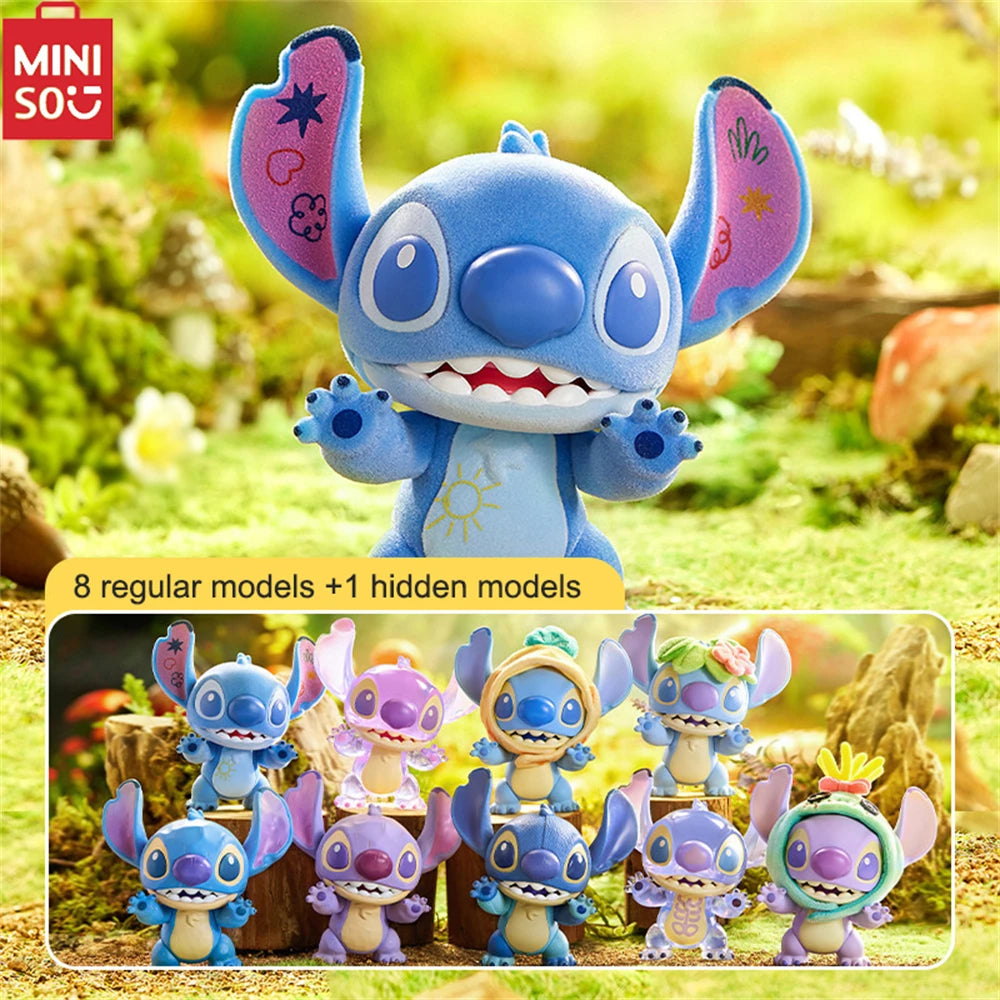 MINISO Disney Stitch Versatile Cool Series Blind Box Handmade Cartoon Character Surprise Blind Box Model Birthday Gift Random1PC