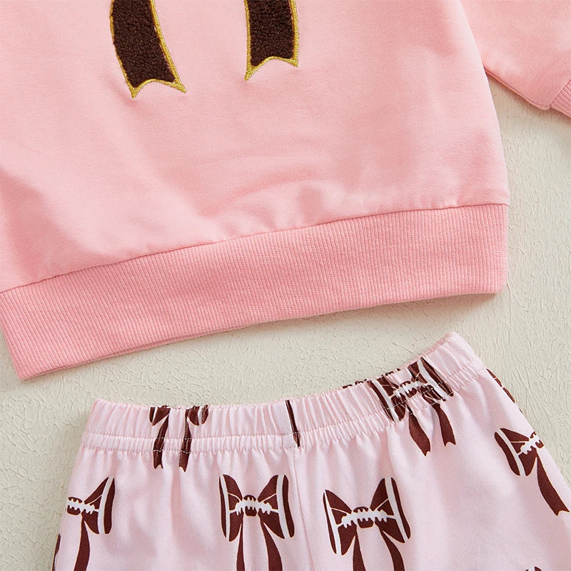 Toddler Girls Winter Set Ruffle Sleeve Sweater with Leggings and Matching Headband Cute Outfit for Cold Weather