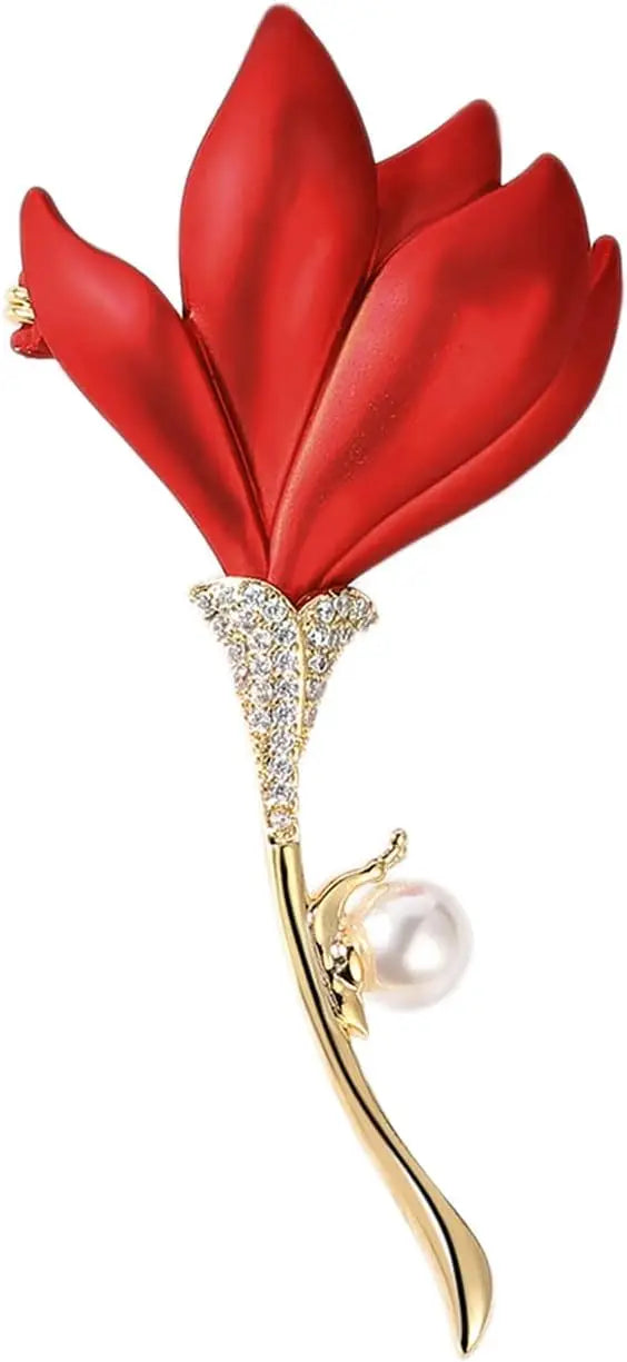 Floral Series Brooch Pins For Women Fashion Costume Pearl Flower Designer Broach & Pins Jewelry Christmas Gift