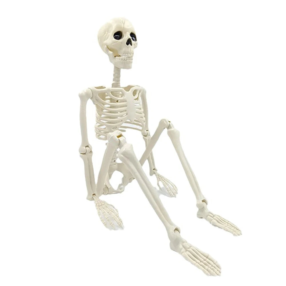 Halloween Decorations Skeleton,3 Foot Posable Human Shape Skeleton,Halloween Fake Bone Horror Decoration