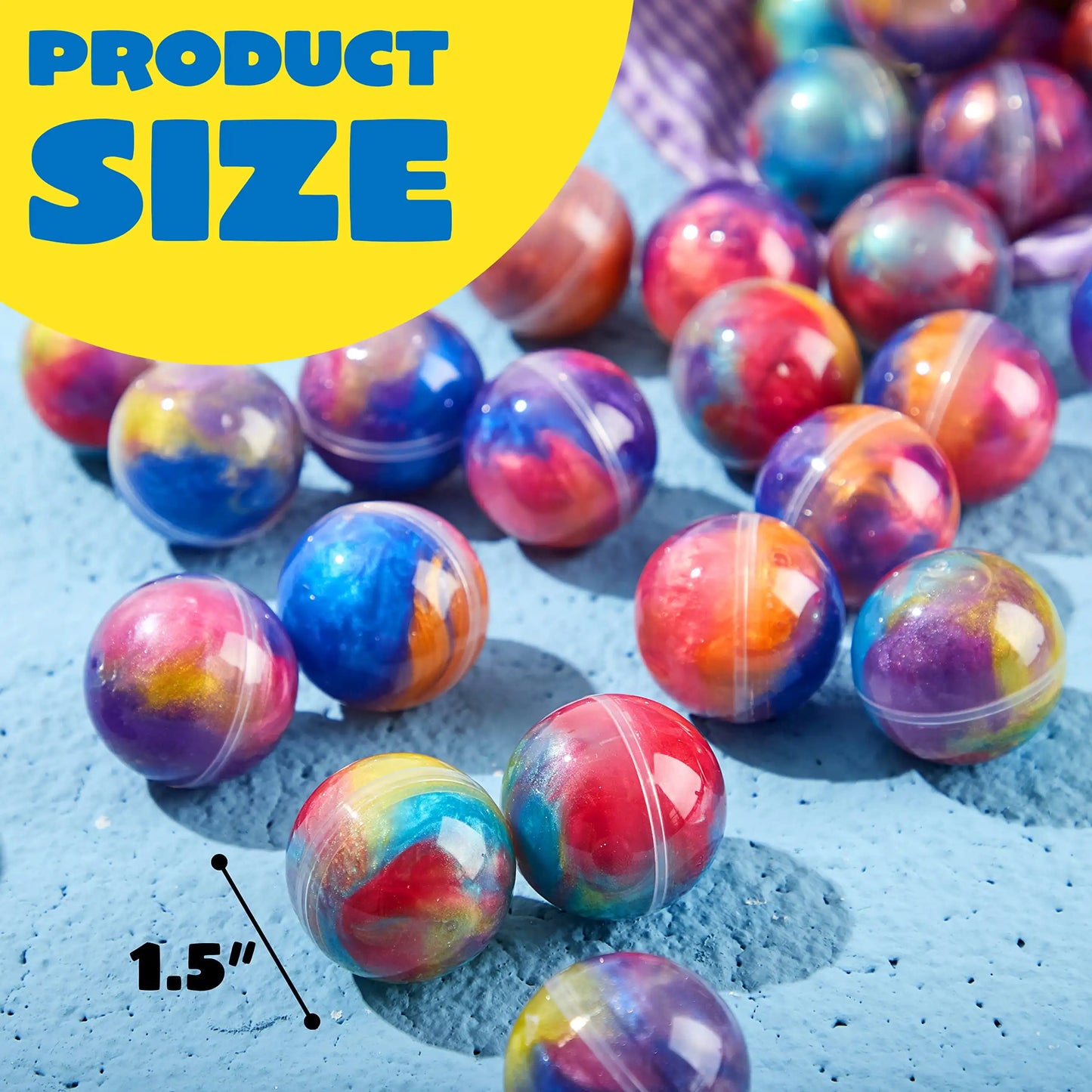 Joyfy 24 Pcs Mini Slime Party Favors Multicolor Galaxy Slime Balls Putty for Kids Stress Relief Treasure Bag Toys Easter Egg