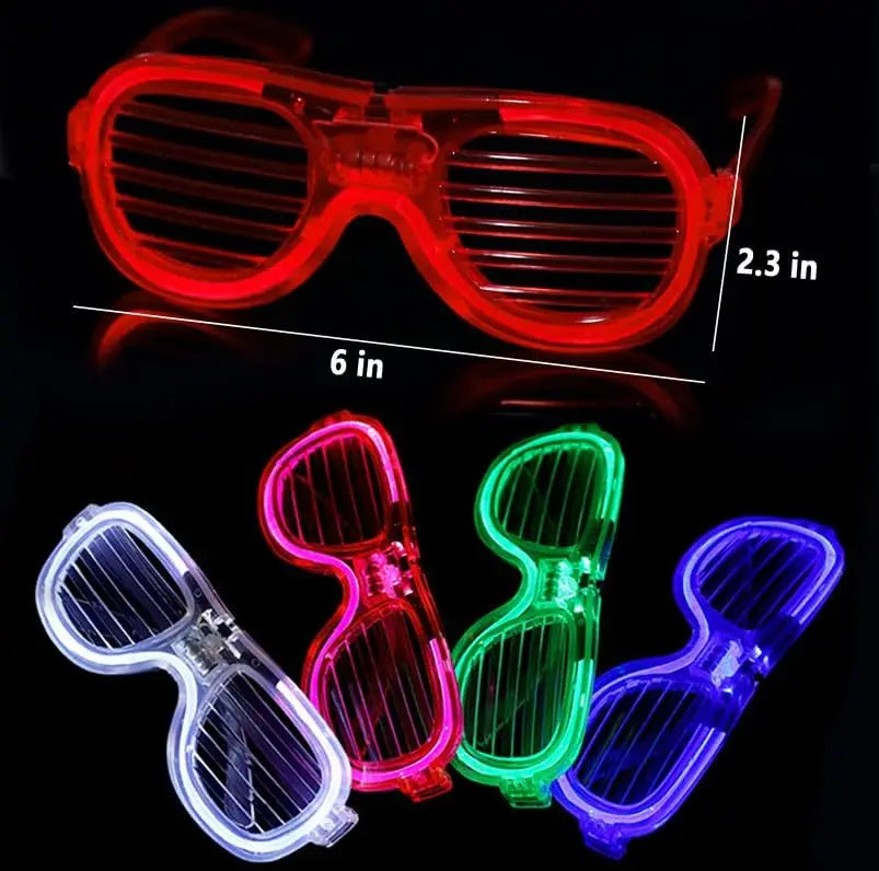 Led Glasses For Kids Adults Glow In The Dark Party Favor Supplies Bulk Light Up Glasses Toys For Party Halloween