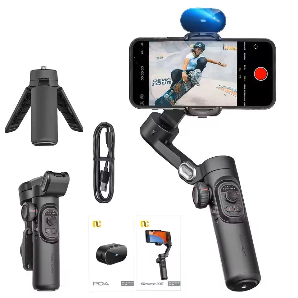 AOCHUAN Smart XE 3-Axis Handheld Gimbal Stabilizer for Smartphone iPhone Android Face Tracking Tiktok Vlog Live Streaming