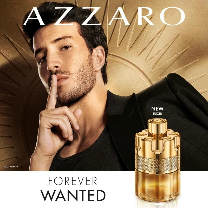 Azzaro Forever Wanted Elixir Parfum Homme Spray 100ml French Luxury Original Perfumes Lasting Leather Pheromones Perfume Cologne