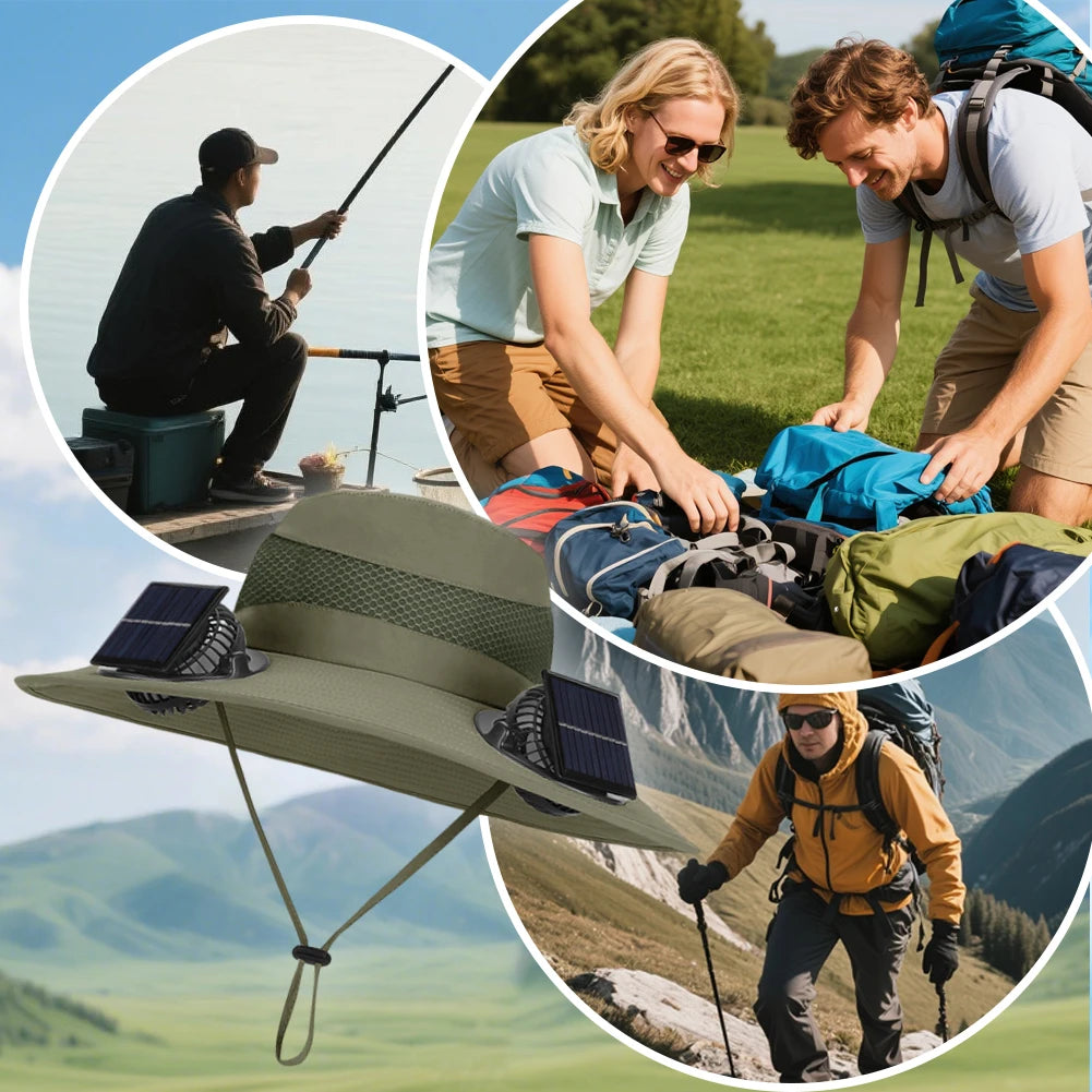 Sunshade Fishing Hat Quick-Dry Large Edge Cooling Hat 3 Modes Outdoor Drawstring Fishing Hat for Outdoor Riding Hiking Fishing