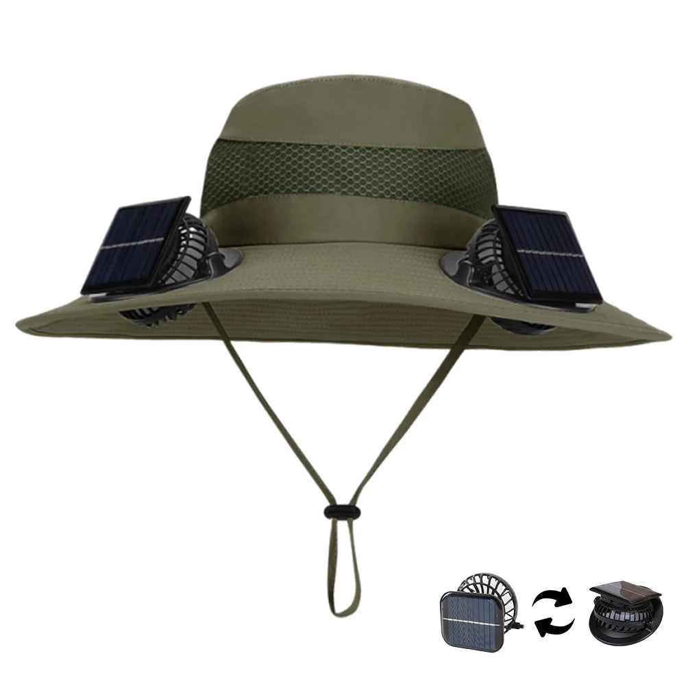 Sunshade Fishing Hat Quick-Dry Large Edge Cooling Hat 3 Modes Outdoor Drawstring Fishing Hat for Outdoor Riding Hiking Fishing