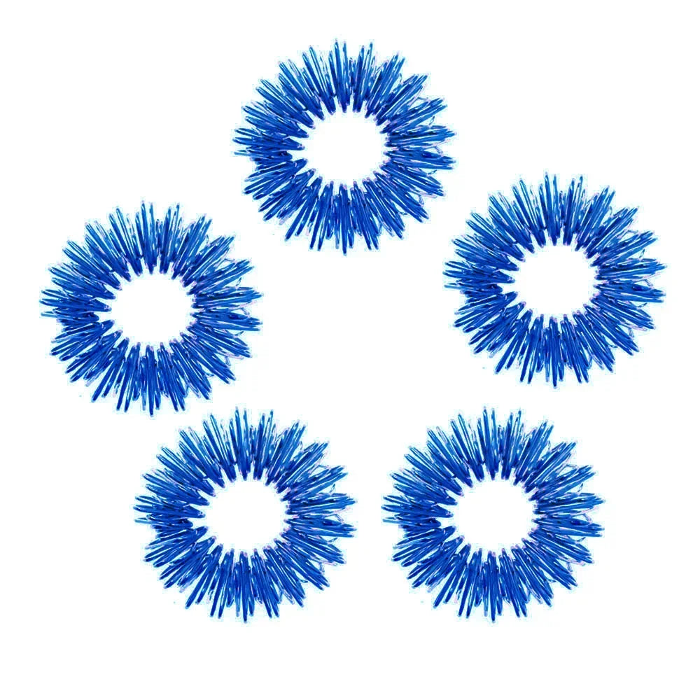 5-15pcs Acupressure Rings Spiky Sensory Finger Rings Set for Teens Adults Stress Reducer Massager Stress Relief Fidget Toys