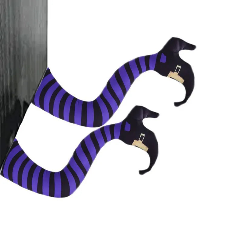 Halloween Witch Legs Perfect For Storage Reuse Decoration Pendant Festival Party Room Door Wall Ornament Wicked Witch Thighs