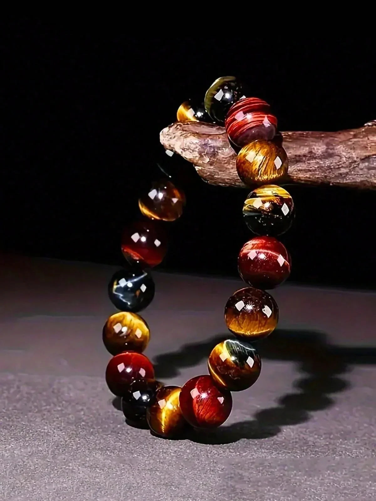 Natural Colorful Tiger Eye Stone Bracelet Cat Eye Stone Bracelet is a great gift for both men and women