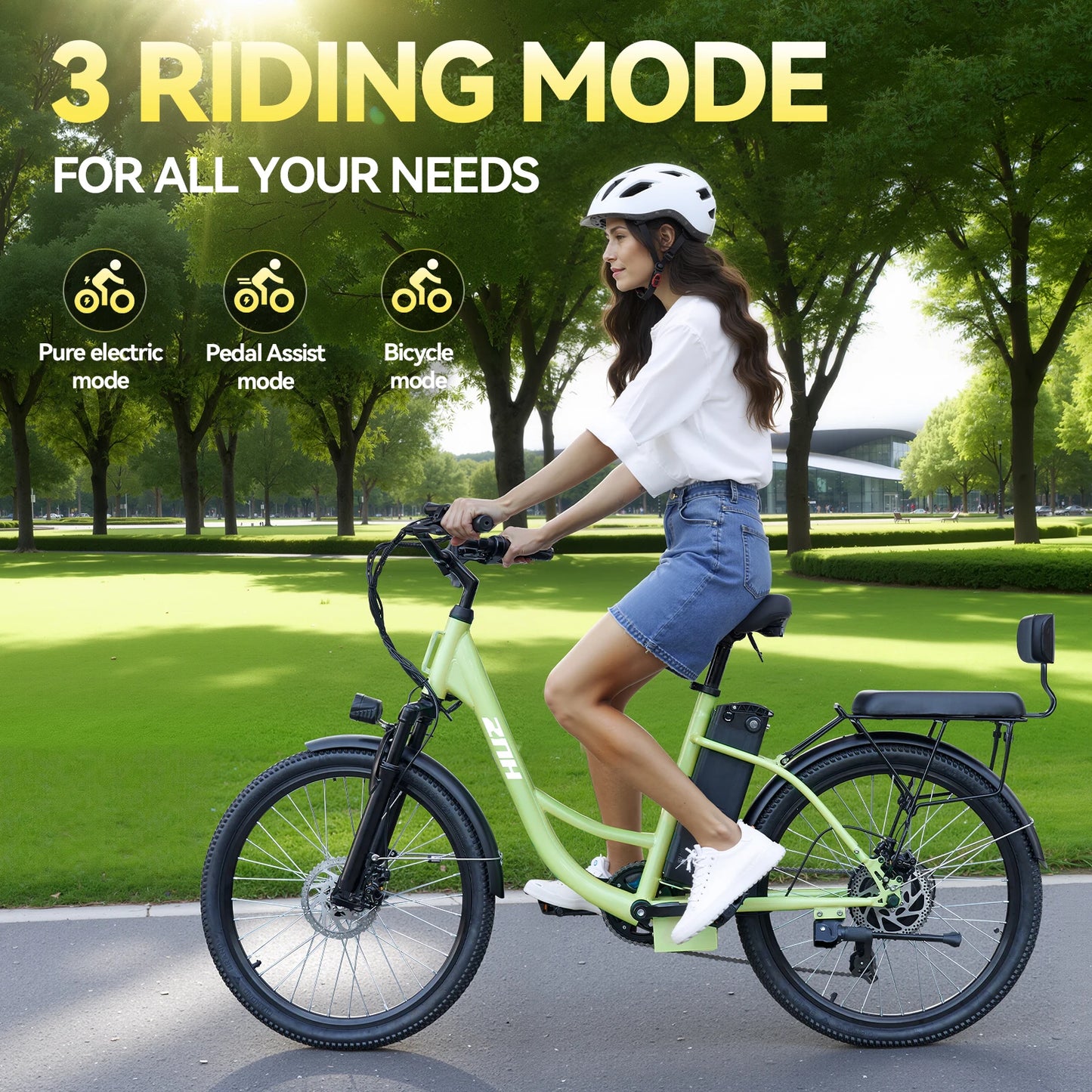 Electric Bicycle for Adults, 750W Motor,48V 13Ah Battery,20MPH 50 Miles Electric Bike,24Inch Tire E-bike