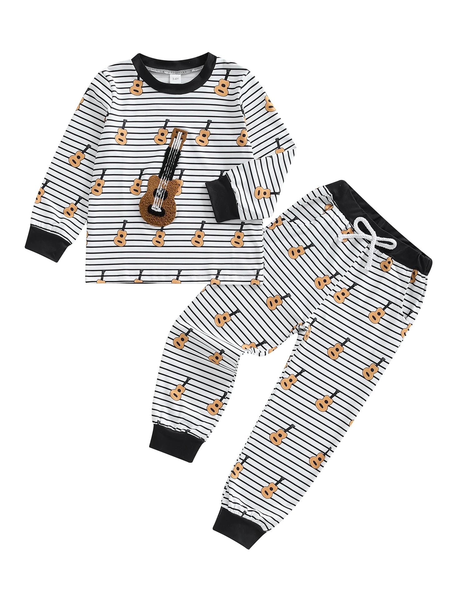 Adorable Baby Girl 2-Piece Winter Outfits with Cute Bear Print Hoodie and Pants Set Toddler Clothes for Cold Days