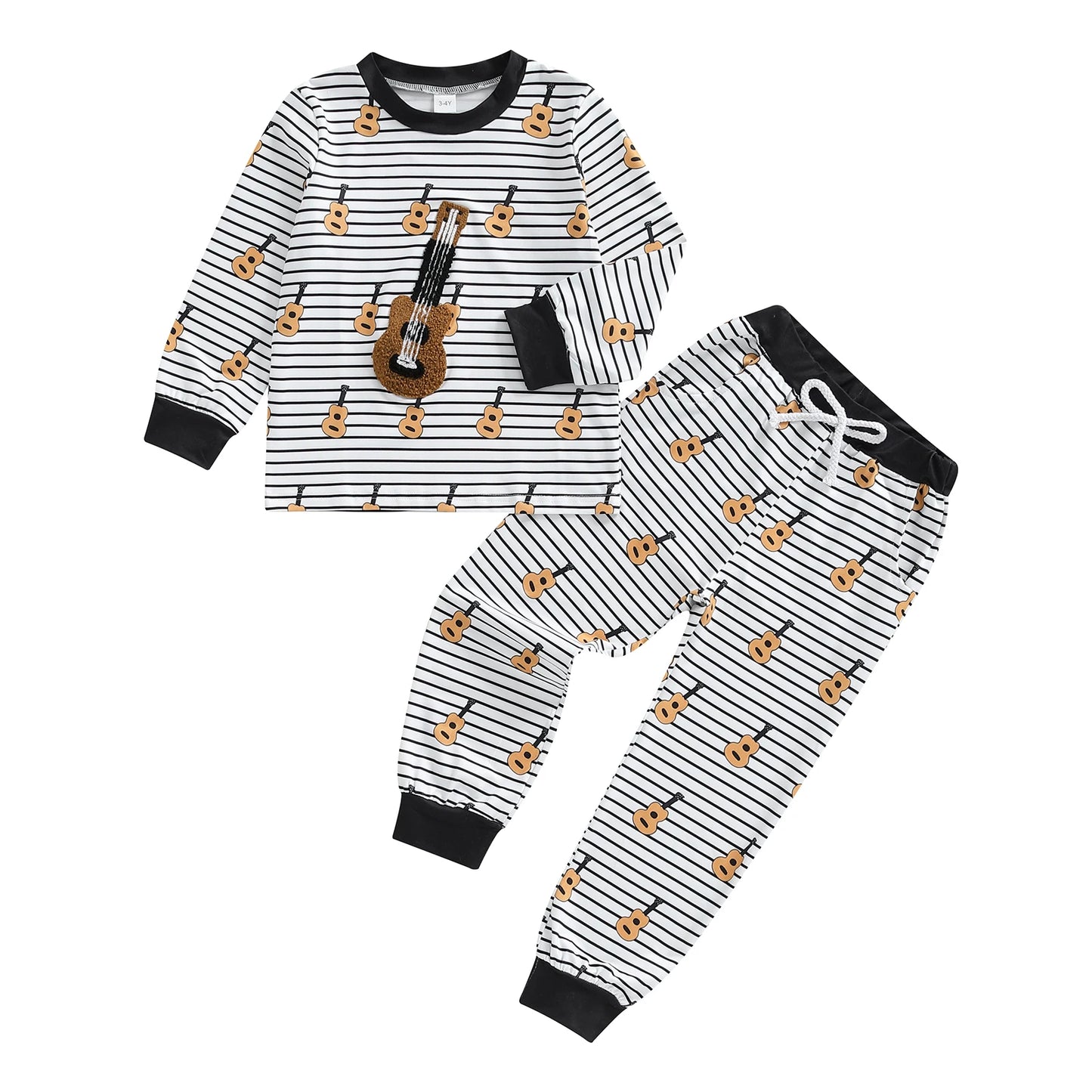 Adorable Baby Girl 2-Piece Winter Outfits with Cute Bear Print Hoodie and Pants Set Toddler Clothes for Cold Days