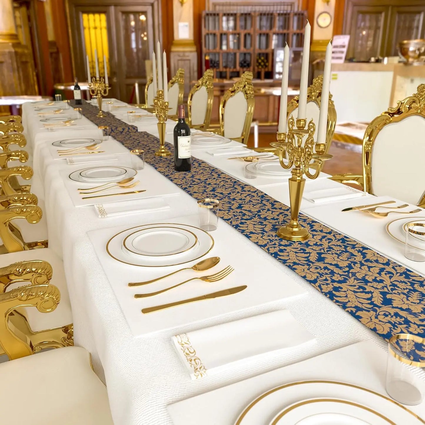 350/700 Pieces Of Tableware Set, Home Disposable Plastic Tableware, Themed Party Decoration, Suitable For Parties, Restaurants