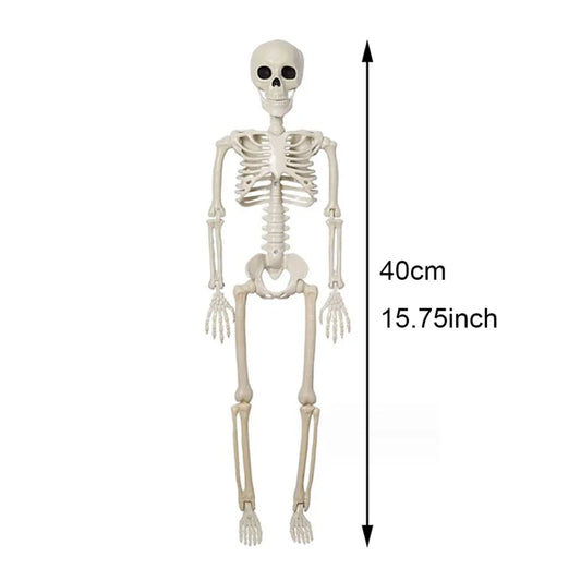 Halloween Decorations Skeleton,3 Foot Posable Human Shape Skeleton,Halloween Fake Bone Horror Decoration