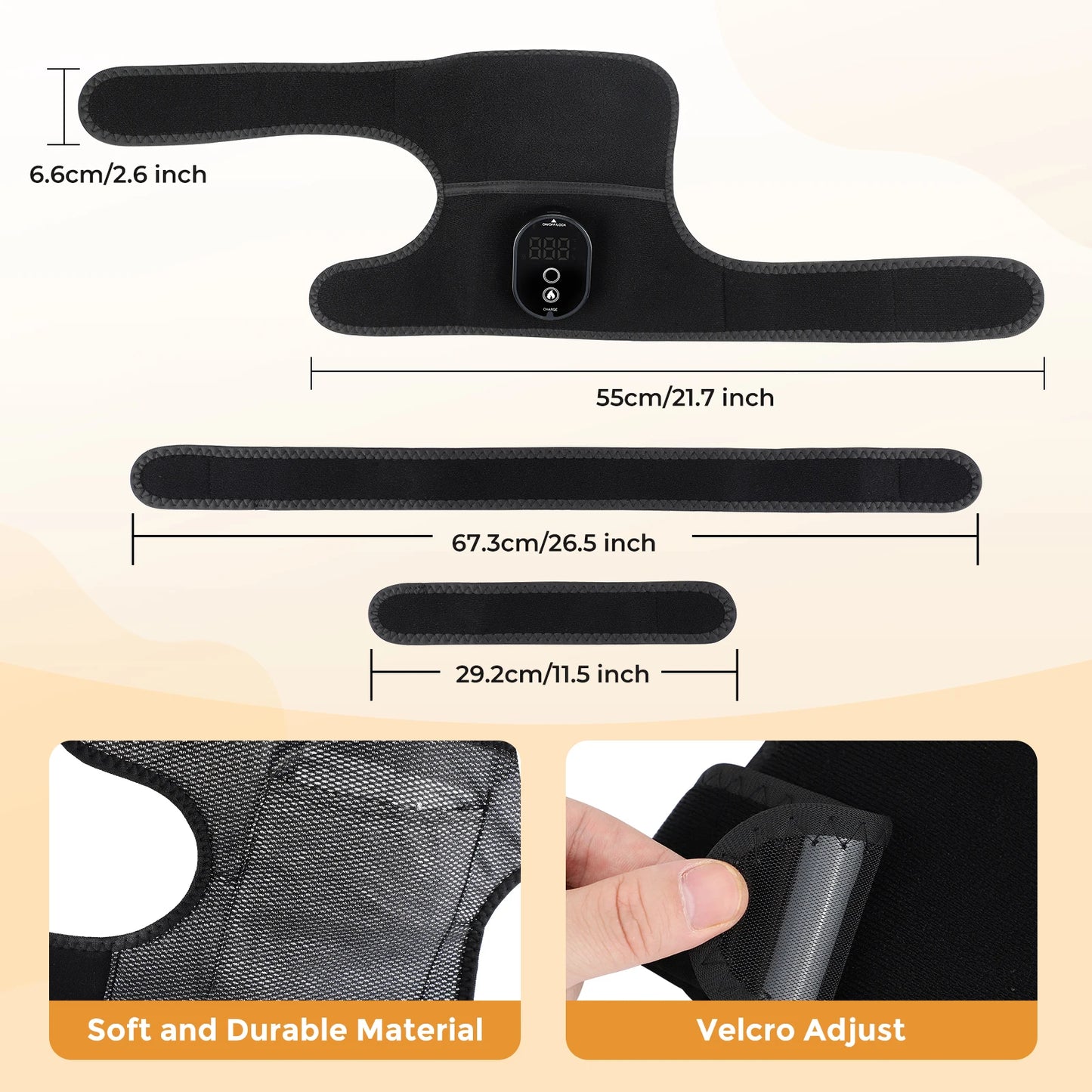 US Stock Knee Shoulder Elbow Vibration Massager Multifunctional Heating Knee Massager Knee Brace Protecter Heated Knee Leg Pad